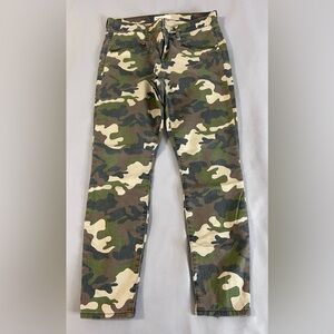 GAP Women FALL‎ 17 TRUE SKINNY Sz 31  CAMO PANT calf zip